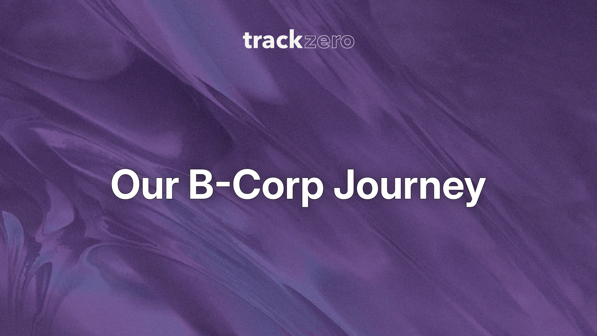 Our B-Corp Journey