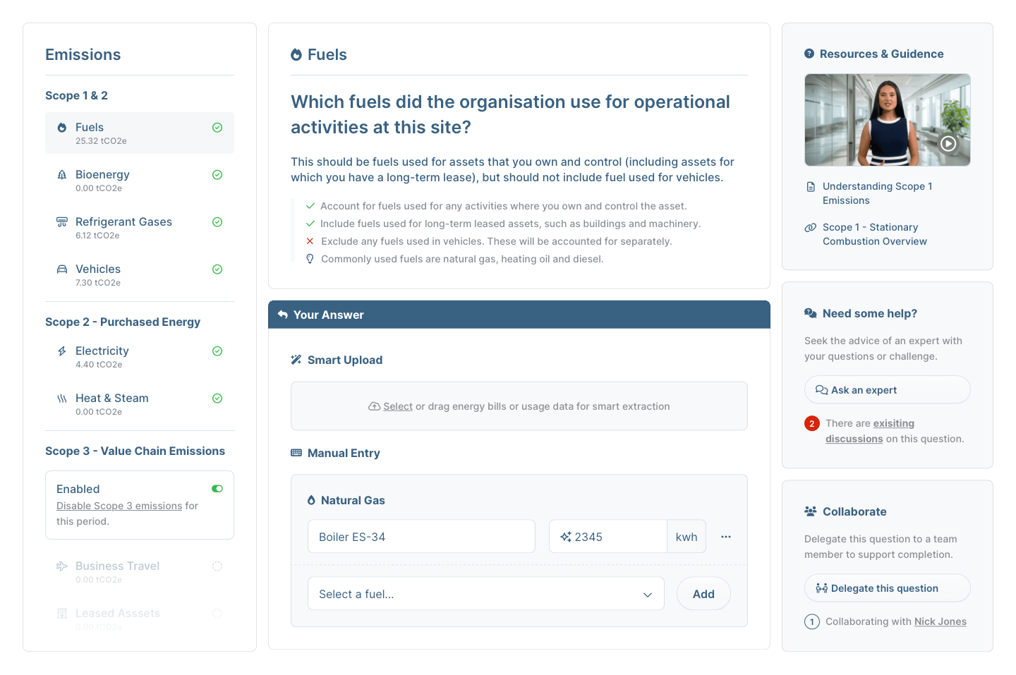 TrackZero Platform Carbon Reduction Planning