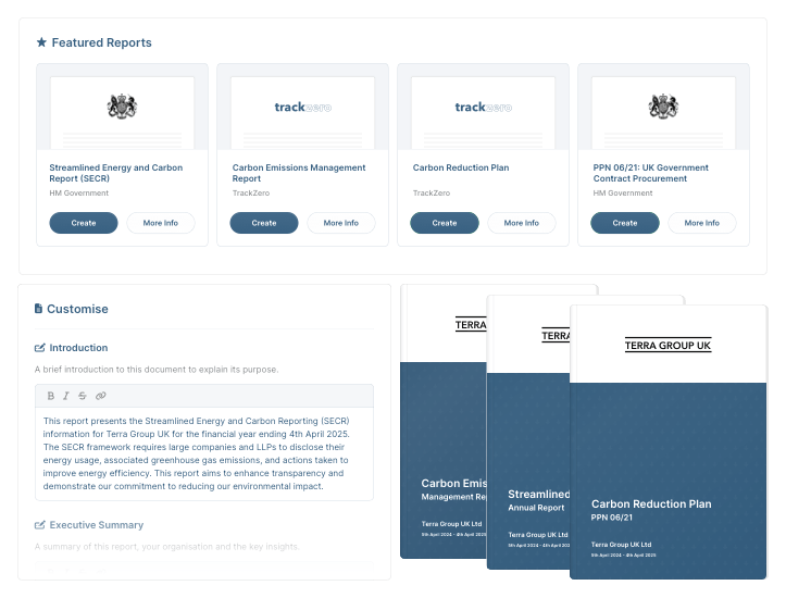 TrackZero CSRD Support